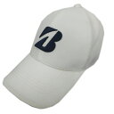 【中古】ブリヂストンゴルフ BRIDGESTONE GOLF CPSG38 クールバイタル 撥水キャップ 立体ロゴ刺繍 メッシュ切替え ホワイト 白 F メンズ 【ベクトル 古着】 250721