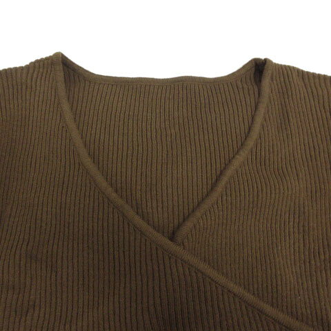 【中古】ロペピクニック ROPE Picnic カシュクールリブニット GDM-69160-8 長袖 ぽわん袖 ブラウン 茶 38 レディース 【ベクトル 古着】 260506 auc-vector-20891002 ブランド古着の買取販売ベクトル サンプル画像2