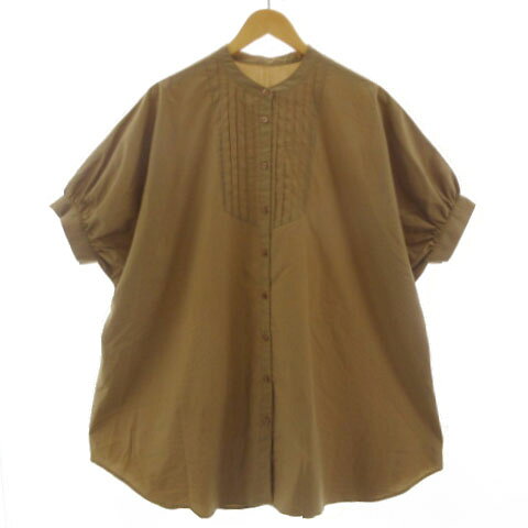 【中古】ナチュラルビューティーベーシック NATURAL BEAUTY BASIC タックシャツチ...