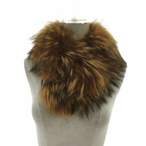 【中古】シビラ SYBILLA ティペット マフラー リアルファー ブラウン 茶 レディース 【ベクトル 古着】..