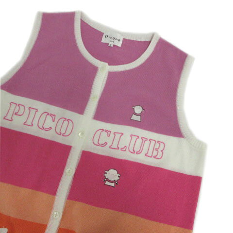【中古】ピッコーネクラブ Picone CLUB コットンブレンドニットベスト C358301 ロ...