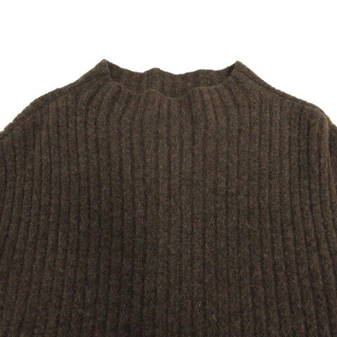 【中古】ミラオーウェン Mila Owen オフネックワイドリブニットワンピース 09WN0224182 長袖 ロング丈 ウール混 ブラウン系 茶系 0 レディース 【ベクトル 古着】 260121 auc-vector-20672562 ブランド古着の買取販売ベクトル サンプル画像2