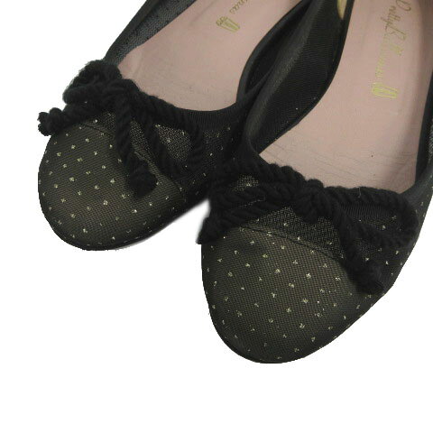 【中古】プリティバレリーナ Pretty Ballerinas ドットメッシュ バレエシューズ フ...