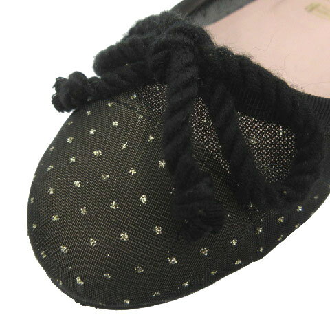 【中古】プリティバレリーナ Pretty Ballerinas ドットメッシュ バレエシューズ フ...