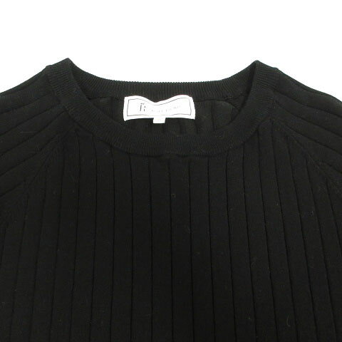 【中古】ロペピクニック ROPE Picnic クルーネックAラインニットワンピース GDE1146-A 五分袖 ロング丈 ブラック 黒 40 レディース 【ベクトル 古着】 260919 auc-vector-21265943 ブランド古着の買取販売ベクトル サンプル画像3