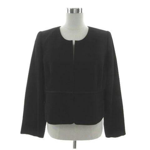 【中古】エルサリータ ELSALITA ブラックフォーマル ワンピーススーツ ノーカラー...