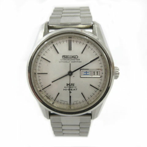 【中古】セイコー SEIKO KS キングセイコー KING SEIKO Chronometer 5625-7040 Hi-Beat 自動巻 70年代ヴィンテージ シルバー メンズ 【ベクトル 古着】 260413