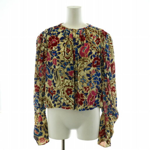 【中古】未使用品 イザベルマラン ISABEL MARANT 2021年製 シャツ ブラウス ショート丈 長袖 花柄 シルク 絹 38 M マルチカラー ベージュ 青 ブルー 赤 レッド /AN10 ■GY21 レディース 【ベクトル 古着】 240710 【中古】未使用品 イザベルマラン ISABEL MARANT 2021年製 シャツ ブラウス ショート丈 長袖 花柄 シルク 絹 38 M マルチカラー ベージュ 青 ブルー 赤 レッド /AN10 ■GY21 レディース 【ベクトル 古着】 240710