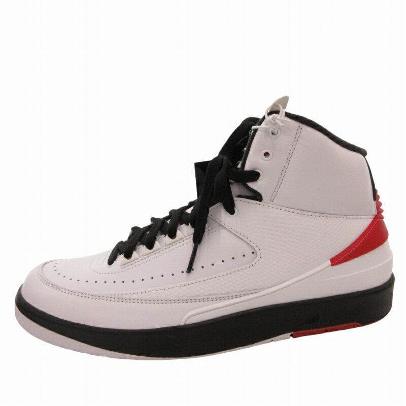 未使用品 ナイキ NIKE タグ付き AIR JORDAN 2 RETRO スニーカー シューズ 28cm ホワイト バーシティーレッド ブラック DX2454-106 /FF2 0830 ■GY20 ●TZ メンズ 240830