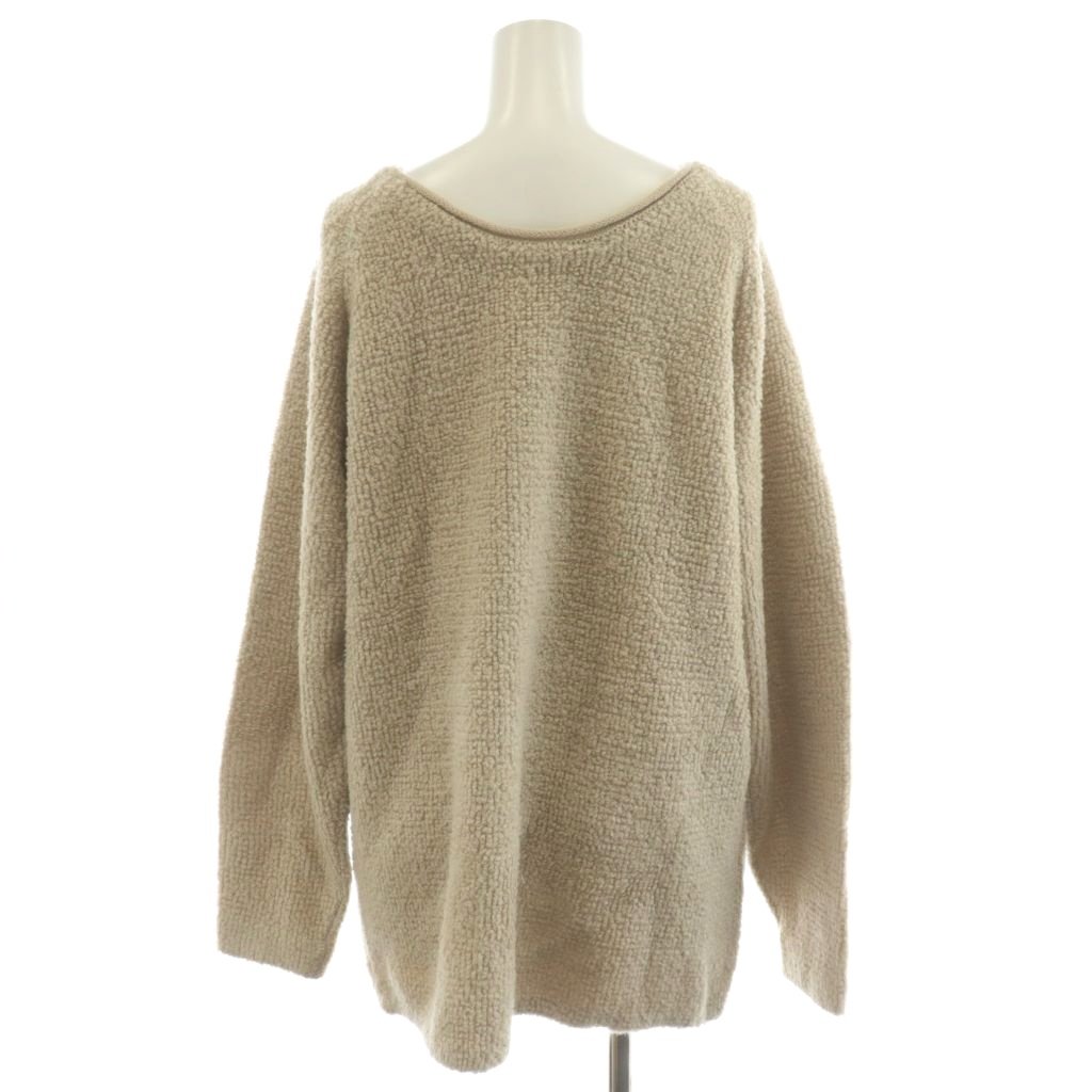 ブランド古着の買取販売ベクトルの【中古】未使用品 サロン SALON ニット セーター 長袖 ボア ウール F ベージュ SHM-19140-B /AN44 レディース 【ベクトル 古着】 251028｜アングル3