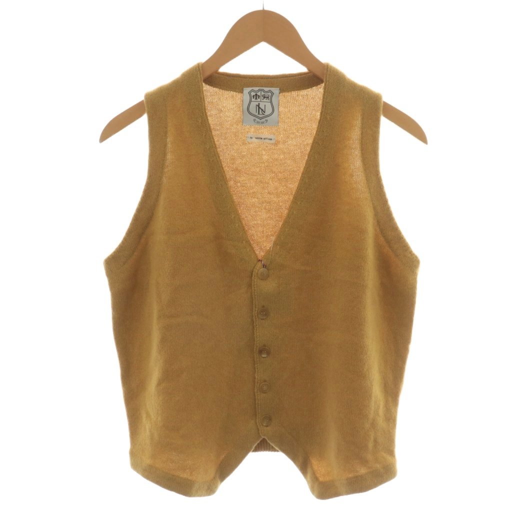 【中古】未使用品 ニュー&リングウッド NEW&LINGWOOD ベスト 前開き ウール アルパカ 38 黄 イエロー WTM14FW-HO23-KN /AN33 メンズ 【ベクトル 古着】 251024