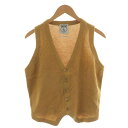 【中古】未使用品 ニュー&リングウッド NEW&LINGWOOD ベスト 前開き ウール アルパカ 38 黄 イエロー WTM14FW-HO23-KN /AN3...