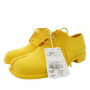 【中古】未使用品 メゾンマルジェラ 22 Maison Margiela 22 Tabi 足袋 ラバー ダービーシューズ レースアップ 36 23cm 黄色 イエロー S58WQ0125 /FF3 0928 ■GY33 ●TZ レディース 【ベクトル 古着】 240928(4)