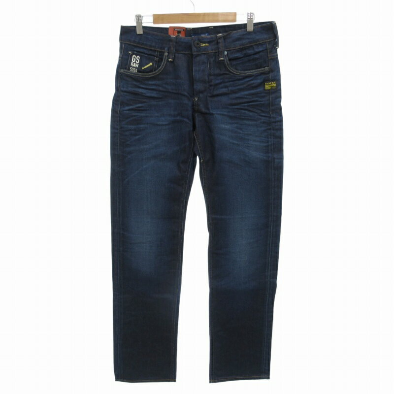 【中古】未使用品 ジースターロウ G-Star RAW タグ付き ATTACC LOW STRAIGHT LEXICON DENIM DK AGED デ..