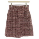 【中古】ジルバイジルスチュアート JILL by JILLSTUART ツイード スカート ひざ丈 M ピンク /☆G レディース 【ベクトル 古着】 2308...