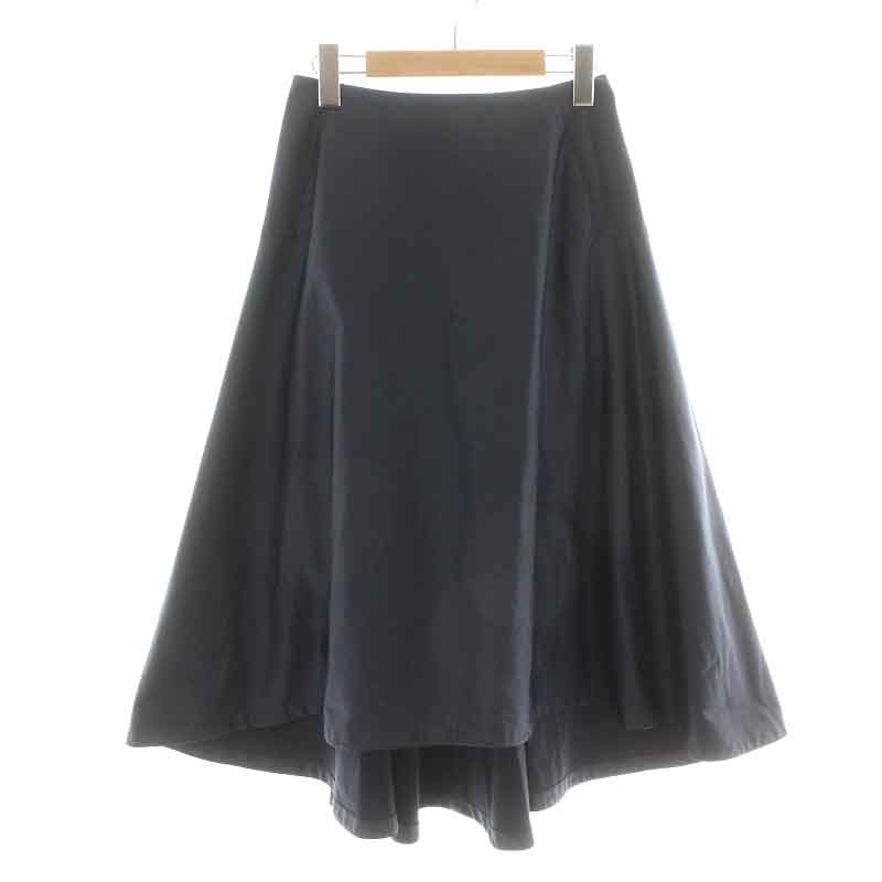 【中古】49アベニュー ジュンコシマダ 49AV. junko shimada フレアスカート ロング ミモレ 36 S 紺 ネイビー /NW22 ■BM レディース 【ベクトル 古着】 240302