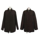 【中古】サンヨー コート SANYO COAT リバーシブル 中綿コート ミドル丈 ジップアップ アウター 11 L 茶 ブラウン /YM レディース 【ベクトル 古着】 240415