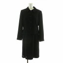 【中古】ソワールベニール SOIR BENIR ブラックフォーマル スーツ 喪服 セットアップ ジャケット ワンピース 半袖 ロング 7AR 1503702-A /NQ ■MU レディース 【ベクトル 古着】 250521