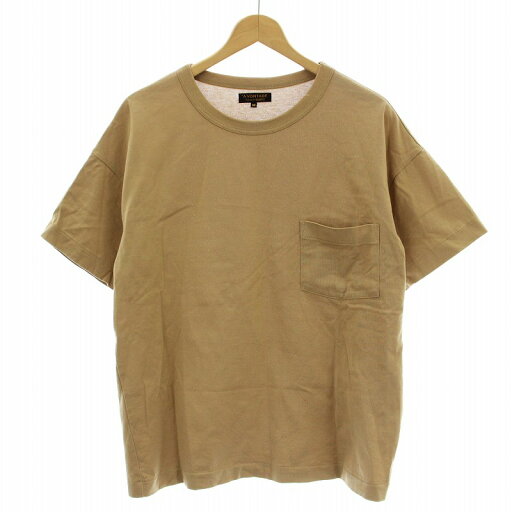 【中古】アボンタージ A VONTADE BEAMS ビームス Tシャツ コラボ ポケット 半袖 M ベージュ /☆G ■MU メンズ 【ベクトル 古着】 250528 【中古】アボンタージ A VONTADE BEAMS ビームス Tシャツ コラボ ポケット 半袖 M ベージュ /☆G ■MU メンズ 【ベクトル 古着】 250528