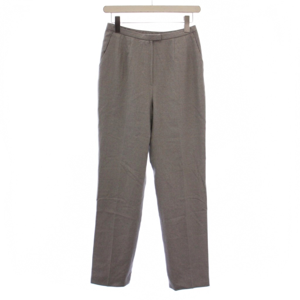 【中古】レリアン Leilian スラックスパンツ ジップフライ ウール 11 グレー /BM ■MU レディース 【ベクトル 古着】 250917
