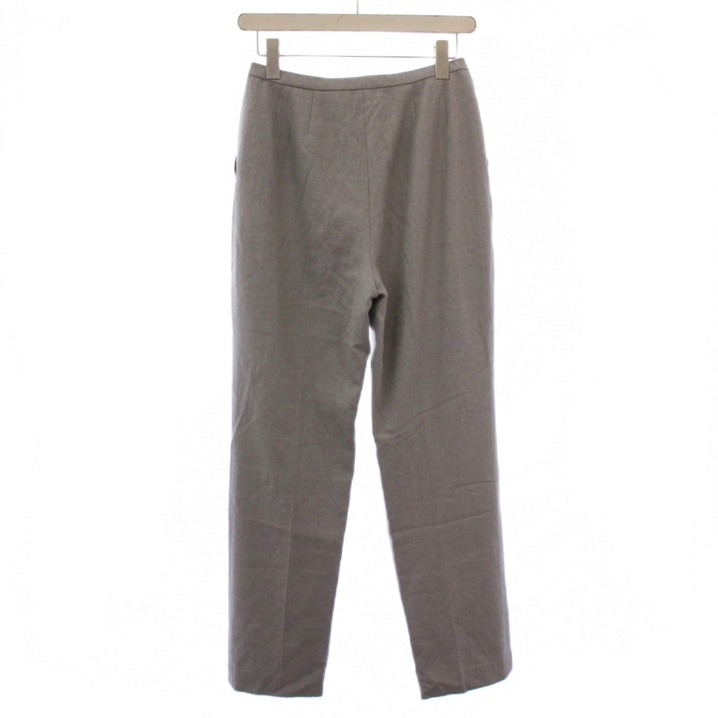 【中古】レリアン Leilian スラックスパンツ ジップフライ ウール 11 グレー /BM ■MU レディース 【ベクトル 古着】 250917