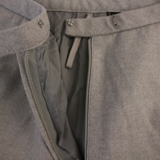 【中古】レリアン Leilian スラックスパンツ ジップフライ ウール 11 グレー /BM ■MU レディース 【ベクトル 古着】 250917