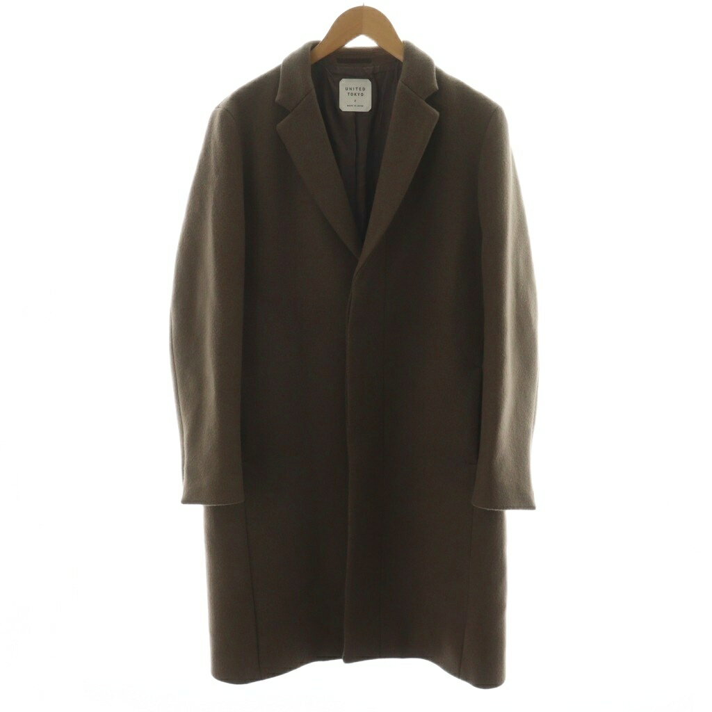 【中古】ユナイテッドトウキョウ UNITED TOKYO チェスターコート ロング丈 ウール アウター 2 茶 ブラウン 409551004 /AN34 ■MU メンズ 【ベクトル 古着】 250929ブランドユナイテッドトウキョウ UNITED TOKYO表記サイズ2実寸サイズ肩幅：約41.5cm　身幅：約54cm　着丈：約98cm　袖丈：約61cm　　素材表地 毛 ナイロン 裏地 キュプラ色茶 ブラウン状態全体的に毛羽立ちがございますが、使用感が少なく、状態の良い商品です。 ※あくまでも中古品ですので掲載写真や記載内容をご確認いただき、ご理解の上ご購入ください。商品のお問い合わせの回答を休止しております。＊各商品ページの商品詳細等をご確認の上ご購入ください。【中古】ユナイテッドトウキョウ UNITED TOKYO チェスターコート ロング丈 ウール アウター 2 茶 ブラウン 409551004 /AN34 ■MU メンズ 【ベクトル 古着】 250929状態ランク　”A”詳細については、下記および「状態ランクについて」ページをご覧ください。未使用・新品の商品ほぼ新品同様の商品使用感が少なく、かなり状態の良い商品使用感はあるが、傷や汚れの少ない商品使用感の他、傷や汚れが見られる商品かなり大きな傷みがある難あり商品※S〜CランクはUSED品となりますので、使用感をご理解の上でご入札下さい。状態ランクについてinformationブランドユナイテッドトウキョウ UNITED TOKYO表記サイズ2実寸サイズ肩幅：約41.5cm　身幅：約54cm　着丈：約98cm　袖丈：約61cm　　素材表地 毛 ナイロン 裏地 キュプラ色茶 ブラウン状態全体的に毛羽立ちがございますが、使用感が少なく、状態の良い商品です。 ※あくまでも中古品ですので掲載写真や記載内容をご確認いただき、ご理解の上ご購入ください。商品のお問い合わせの回答を休止しております。＊各商品ページの商品詳細等をご確認の上ご購入ください。本商品は一点物です他サイトや店舗にて販売している商品です。多少のお時間差にて欠品になることもございます。予めご了承頂ますようお願い致します。ベクトル・サイズガイドはこちらこの商品と同じブランドの商品を見る