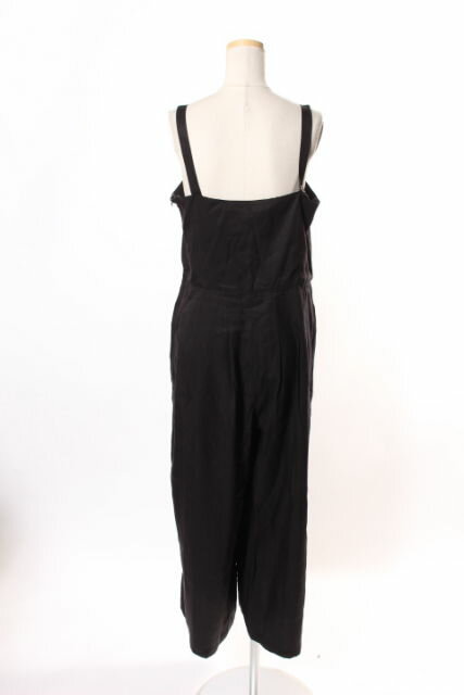 【中古】 スピック&スパン Spick&Span 17SS ボリュームオールインワン 38 黒 ブラック /☆o0410 レディース 【ベクトル 古着】 190416