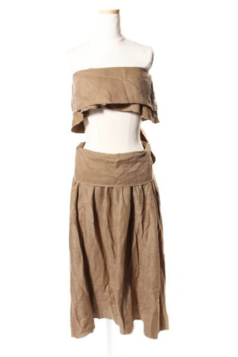 【中古】 アピースアパート APIECE APART 18SS Bare Top セットアップ カットソー スカート ロング リネン混 4 茶 ブラウン /hk0426 レディース 【ベクトル 古着】 190426 【中古】 アピースアパート APIECE APART 18SS Bare Top セットアップ カットソー スカート ロング リネン混 4 茶 ブラウン /hk0426 レディース 【ベクトル 古着】 190426