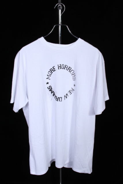 【中古】 ラフシモンズ RAF SIMONS 17AW Tシャツ 半袖 サークルプリント M 白 ホワイト /fy0508 メンズ 【ベクトル 古着】 190508