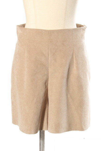 【中古】 デイジーリンフォクシー DAISY LIN For FOXEY パンツ ショート フェイクスエード 38 ベージュ /nn0510 レディース 【ベクトル 古着】 190510