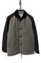 【中古】 ユニフォームエクスペリメント uniform experiment Quilting Stadium ブルゾン 中綿 ラグランスリーブ ウール 1 グ...