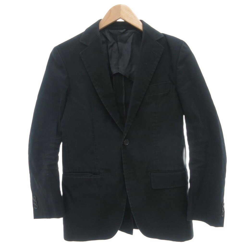 樂天商城 - 【中古】ユナイテッドアローズ UNITED ARROWS 美品 テーラードジャケット L 黒 ブラック 無地 ノッチドラペル 長袖 /IL ■GY66 メンズ 【ベクトル 古着】 260309