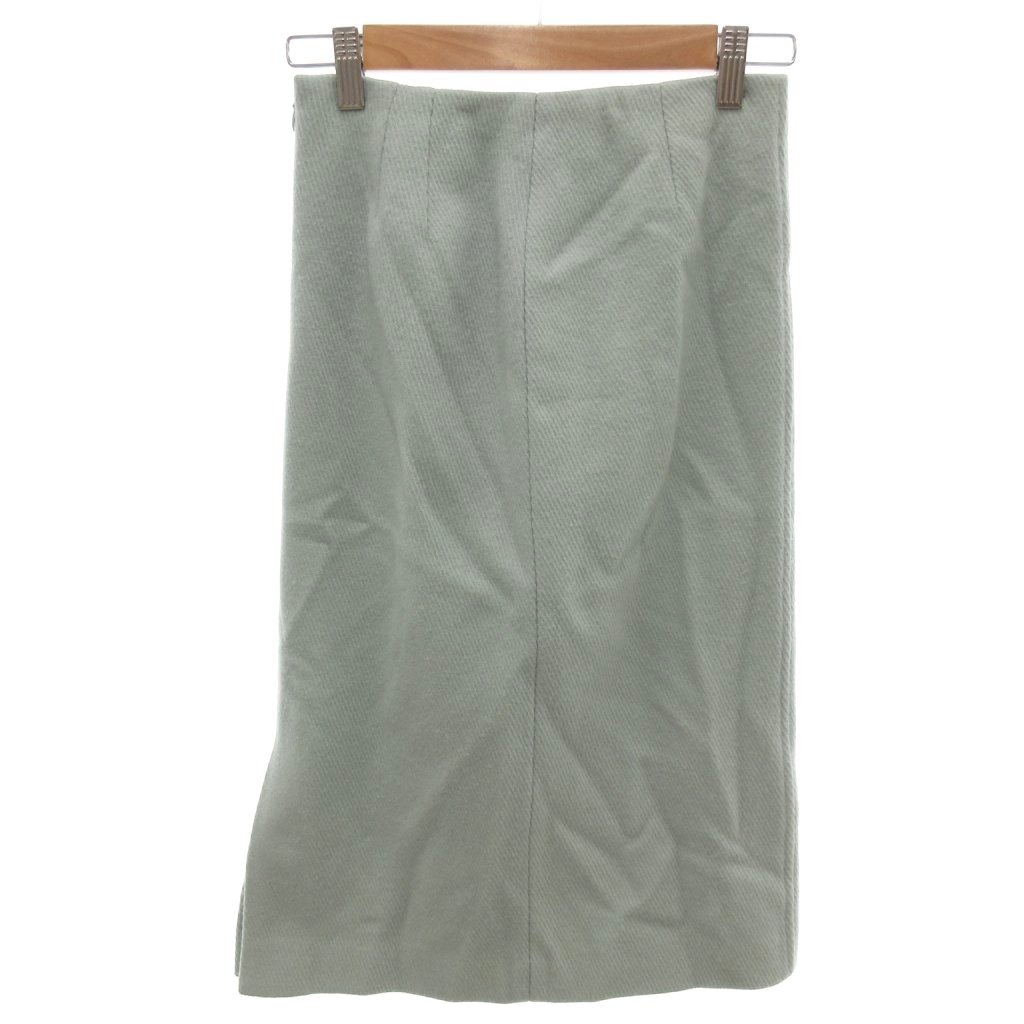 乐天商城 - 【中古】ナチュラルビューティーベーシック NATURAL BEAUTY BASIC 美品 タイトスカート ウール XS エメラルドグリーン 無地 ミディ丈 017-0220551 /HW ■ECF001 レディース 【ベクトル 古着】 260209