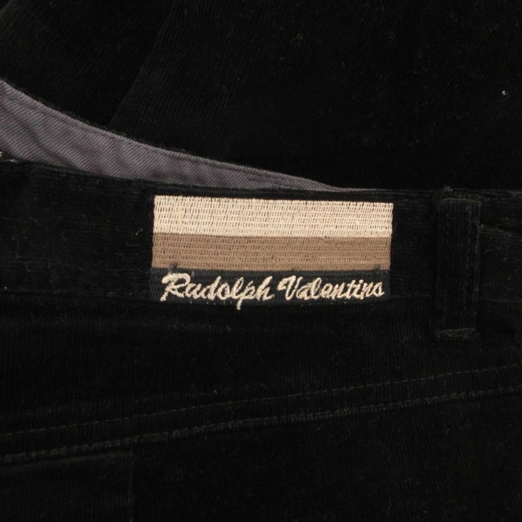 【中古】ルドルフバレンチノ Rudolph Valentino コーデュロイパンツ ボトムス 76-99 黒 ブラック ストレートレッグ /KR メンズ 【ベクトル 古着】 260223