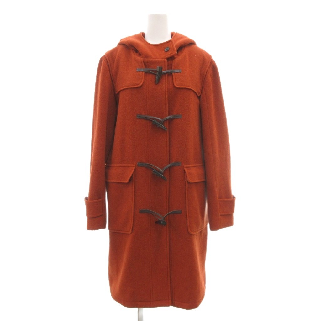 Coat - 【中古】ビームスハート BEAMS HEART ダッフルコート ウール M 橙色 オレンジ フード付き 長袖 トグルボタン /SC ■ECF003 レディース 【ベクトル 古着】 260326