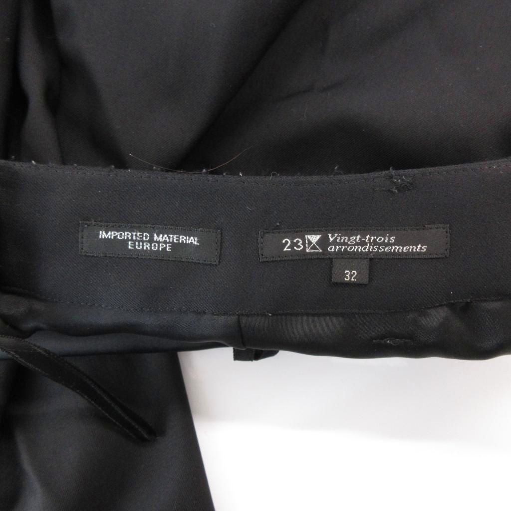 【中古】23区 オンワード樫山 パンツ スラックス 32 黒 ブラック フルレングス ストレート /NU ■ECF003 レディース 【ベクトル 古着】 260414 auc-vector-20867424 ブランド古着の買取販売ベクトル サンプル画像3