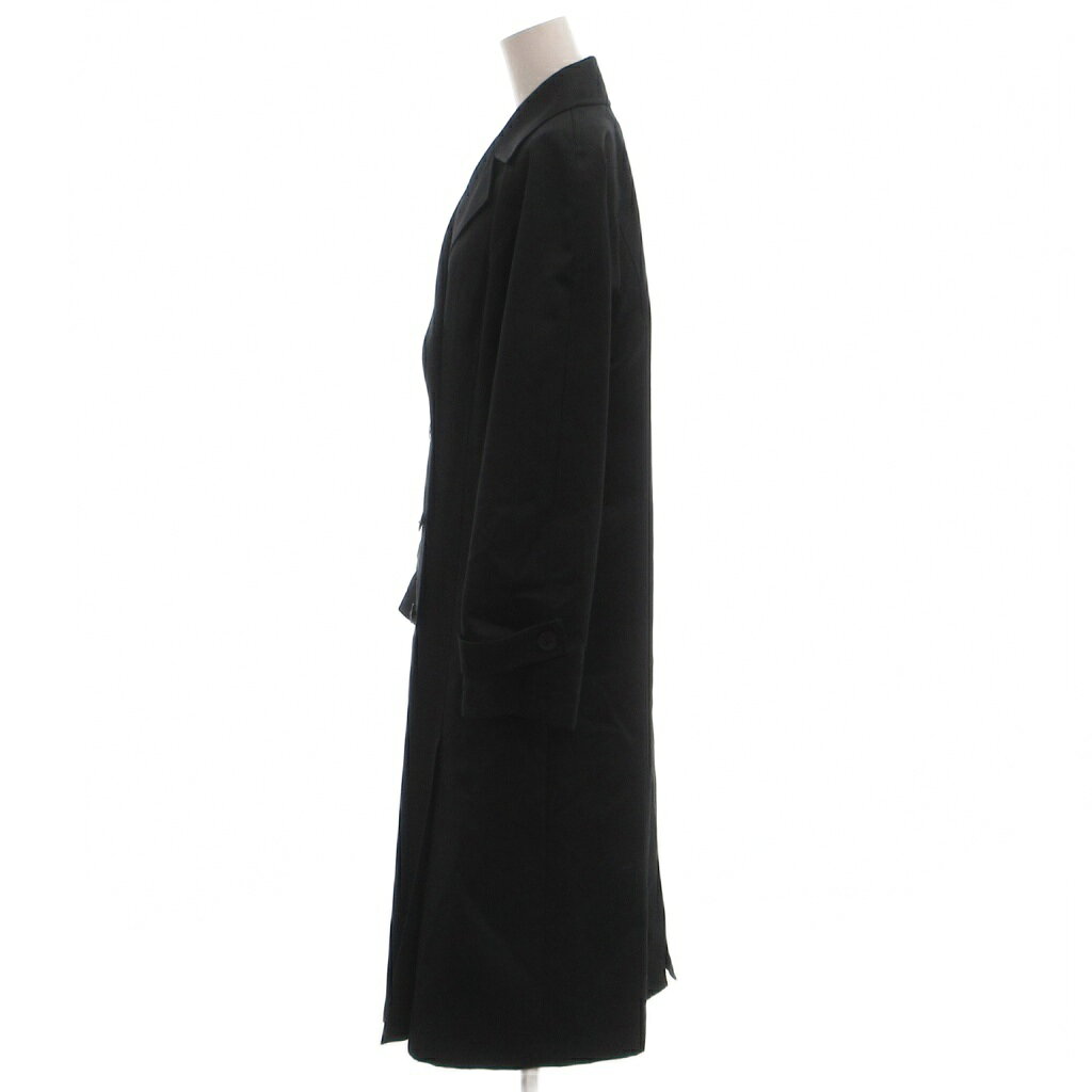 【中古】ポールスチュアート PAUL STUART 美品 コート 6 黒 ブラック ダブルブレスト ライナー ロング丈 /NL ■ECG004 レディース 【ベクトル 古着】 260414 3