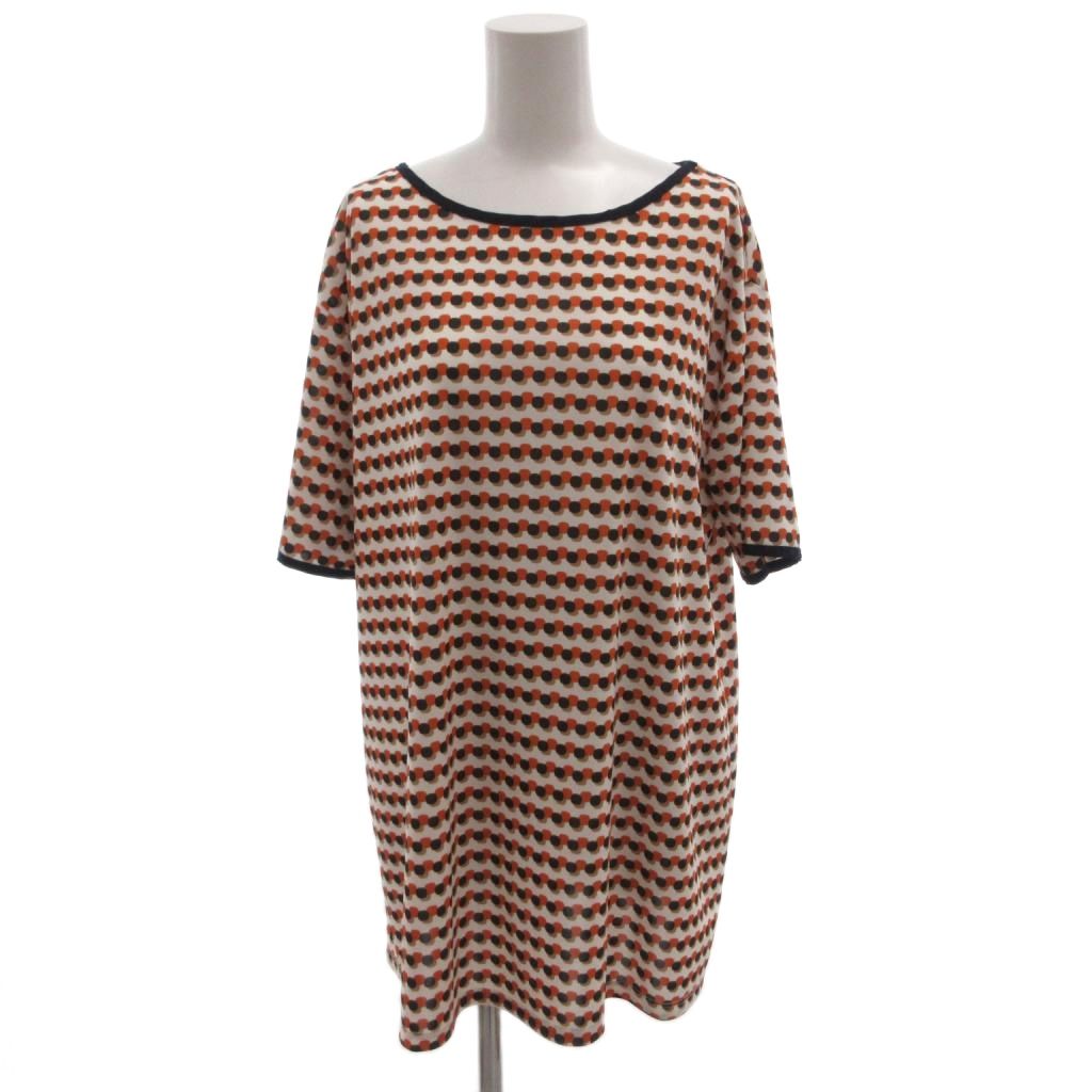 【中古】ジュンコシマダパート2 JUNKO SHIMADA part2 美品 Tシャツ カットソー L 白 ドット柄 ラウンドネック 半袖 /MX ■ECF004 レディース 【ベクトル 古着】 260410