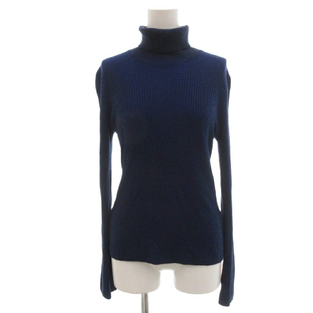 Three-Quarter Knit - 【中古】ビーミングバイビームス B:MING LIFE STORE by BEAMS タートルネックセーター F 紺 ネイビー タートルネック 長袖 リブ編み /SC ■ECF004 レディース 【ベクトル 古着】 260421