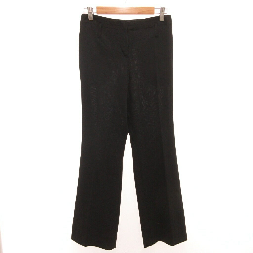 【中古】エンポリオアルマーニ EMPORIO ARMANI パンツ スラックス ストレート アンクル丈 長ズボン 36 黒 ブラック /SD ■ECF004 レディース 【ベクトル 古着】 260414