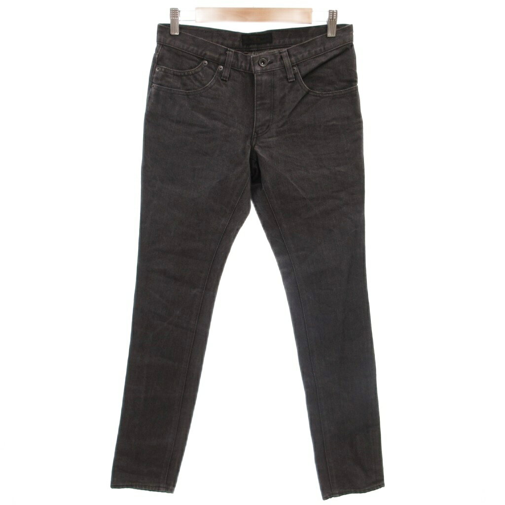 [Used] HaLb Denim Jeans, Size S, Black, Zip Fly, Full Length /YF ■ECF004 Men's [Vector Used Clothing] 260421