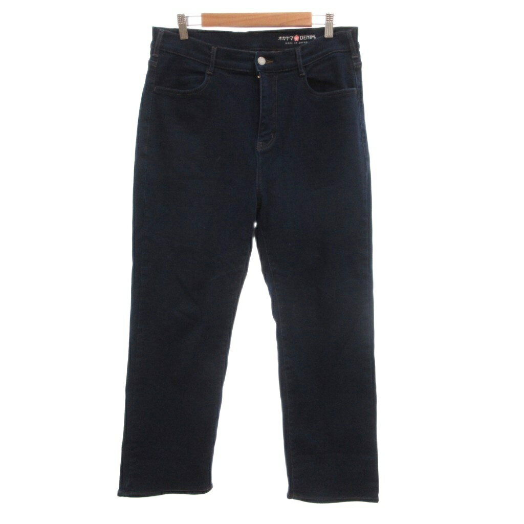 [Used] Okayama Denim Jeans 80-101 Indigo Blue Full Length Straight /NU ■ECF004 Men's [Vector Used Clothing] 260421