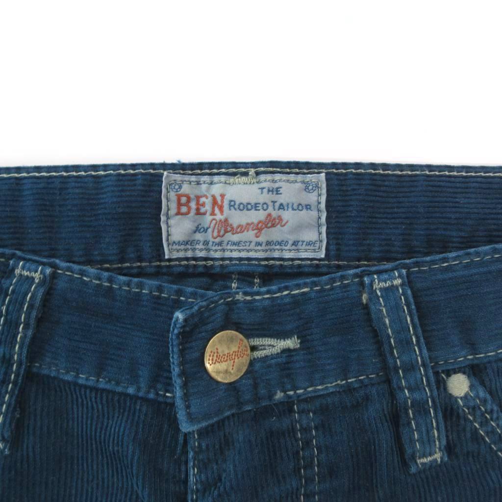【中古】ラングラー WRANGLER BEN RODEO TAILOR コラボ コーデュロイパンツ スラックス 30×32 緑 グリーン S0001 /NL ■ECF004 メンズ 【ベクトル 古着】 260421