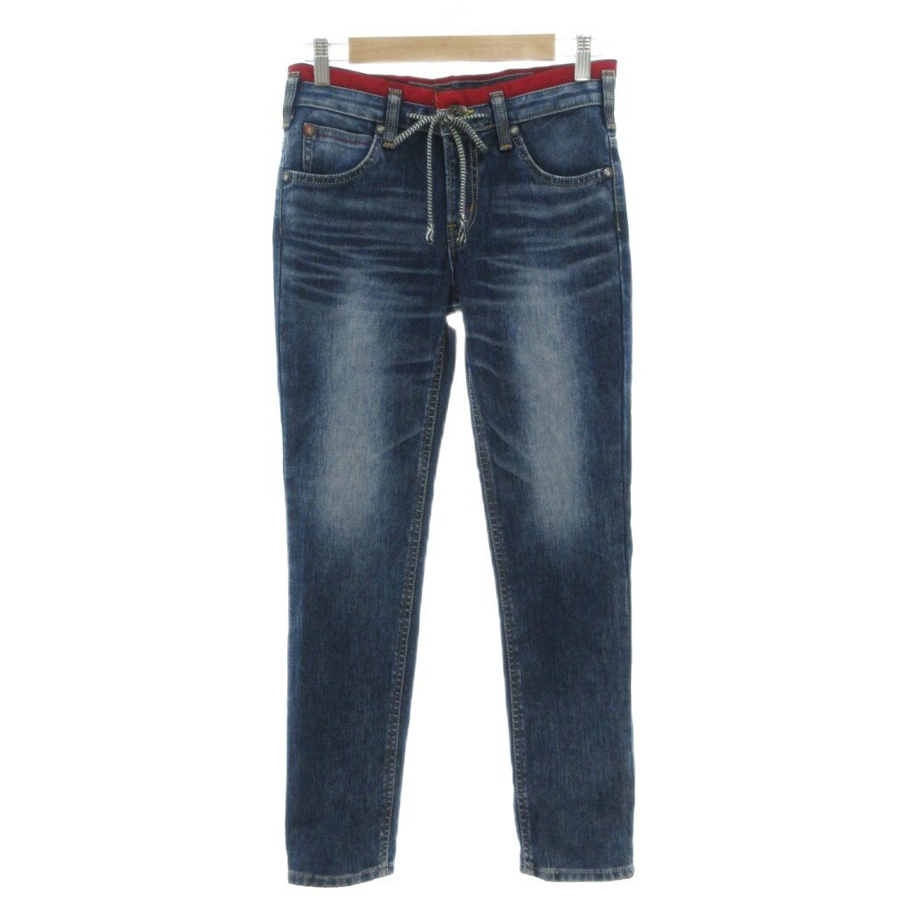 [Used] Edwin EDWIN JERSEYS 503 Denim Pants Jeans XS Indigo Blue Drawstring /NU ■ECF004 Women's [Vector Used Clothing] 260623