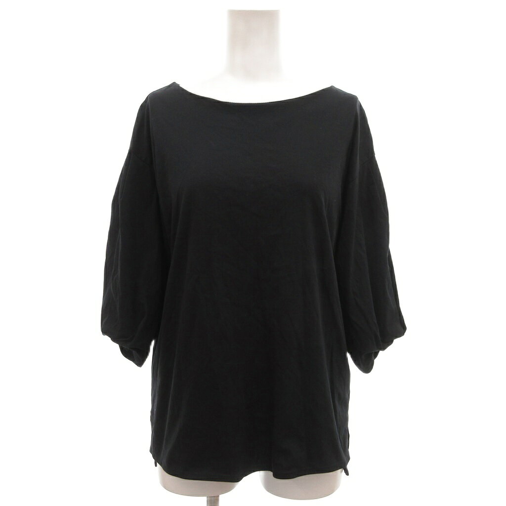 【中古】ロペピクニック ROPE Picnic Tシャツ 38 黒 ブラック 無地 ボートネック 七分袖 /SC ■ECF004 レディース 【ベクトル 古着】 260424 auc-vector-20895274 ブランド古着の買取販売ベクトル パッケージ画像