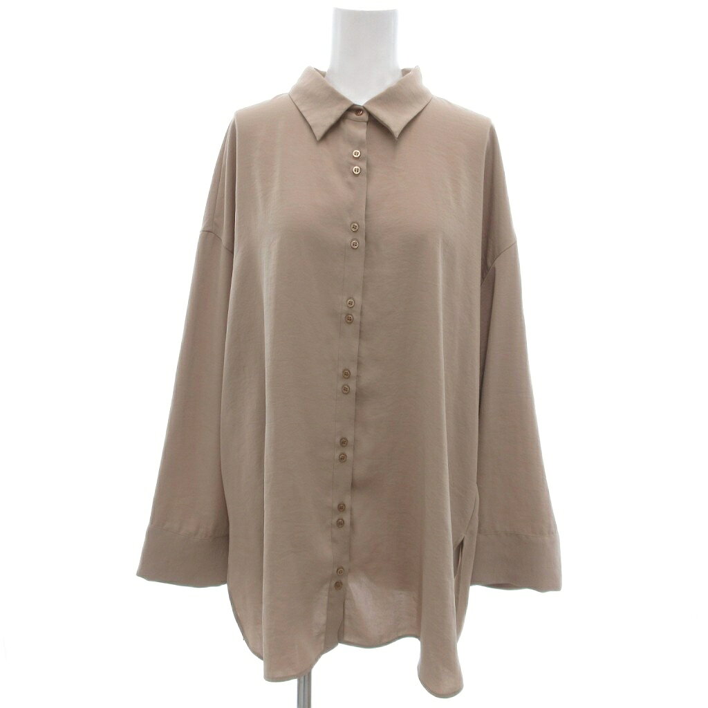 【中古】ミラオーウェン Mila Owen シャツ ブラウス 0 ベージュ 無地 レギュラーカラー 長袖 /YF ■ECF004 レディース 【ベクトル 古着】 260424 auc-vector-20899490 ブランド古着の買取販売ベクトル パッケージ画像