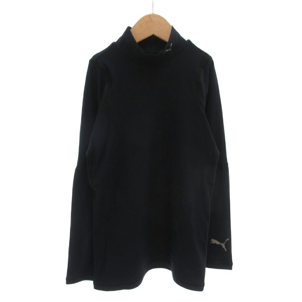 乐天商城 - 【中古】プーマ PUMA 美品 アンダーシャツ スポーツウエア 150 ネイビー 無地 ハイネック /MX ■ECF005 キッズ 【ベクトル 古着】 260515