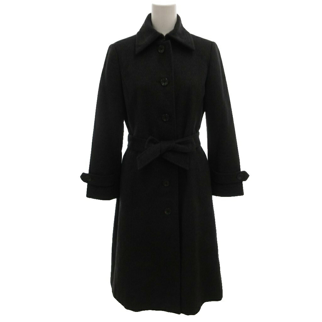 【中古】アンクライン ANNE KLEIN 美品 トレンチコート ステンカラー カシミヤ 5 ...