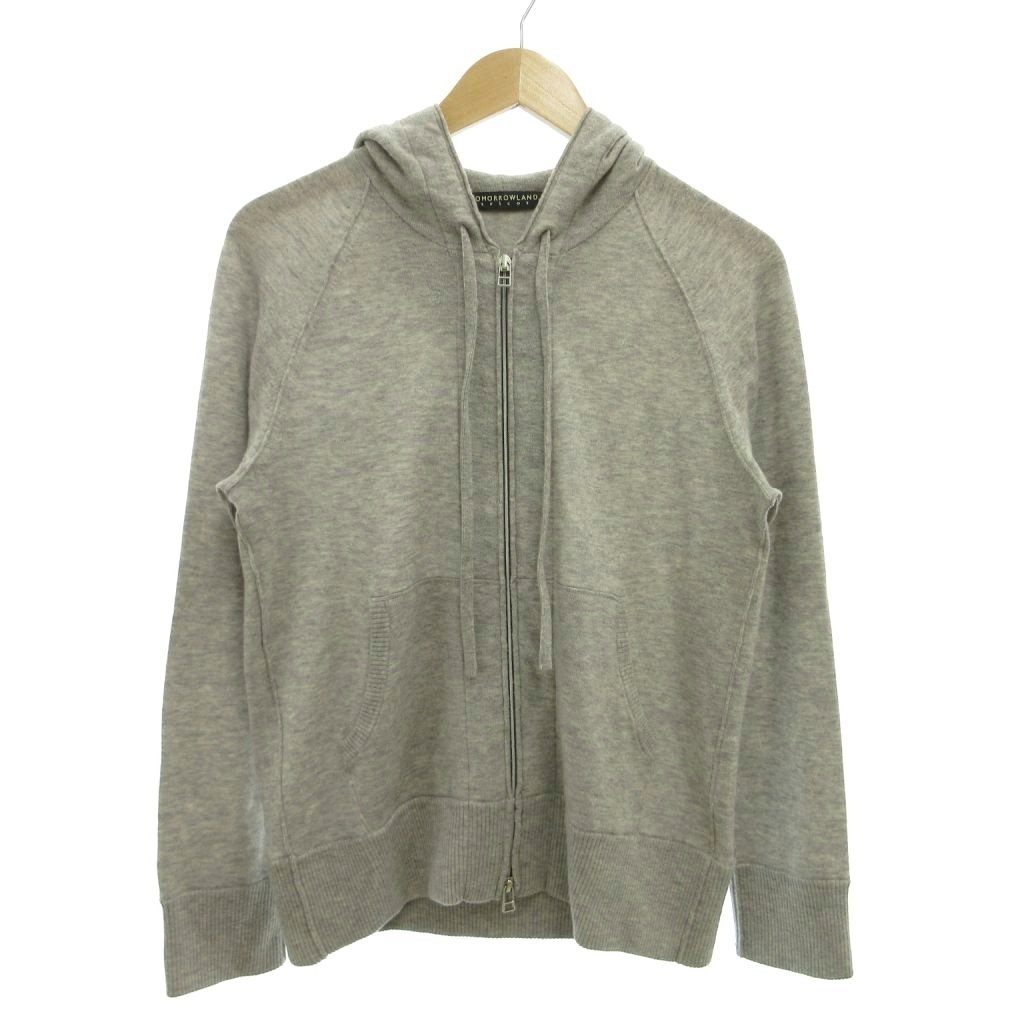 中古 トゥモローランド トリコ TOMORROWLAND tricot パーカー M 灰色 グレー 無地 ジップアップ 長袖 ウール /SC ECE006 メンズ ベクトル 古着 260605